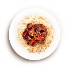 Яичная лапша Дан-Дан с мясом