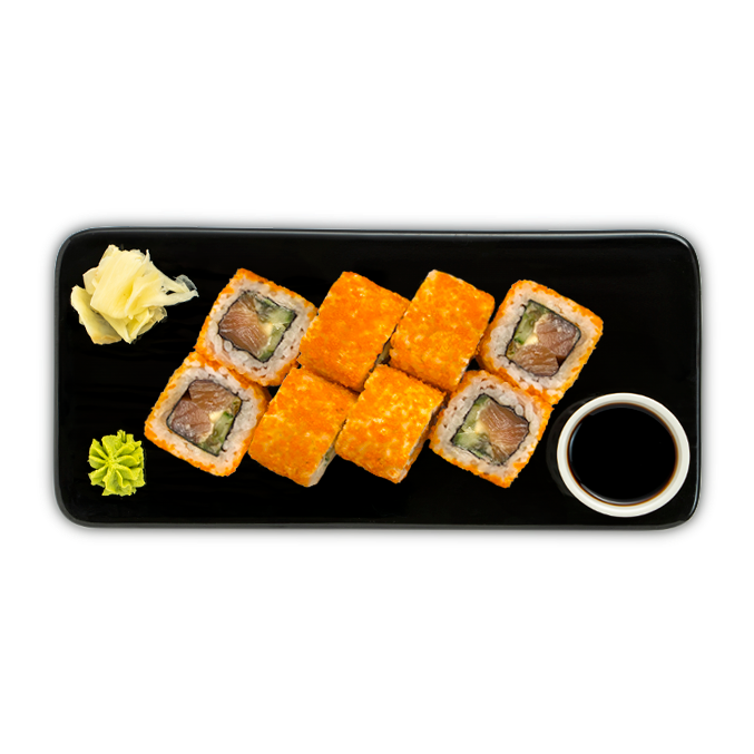 Ролл Калифорния с лососем