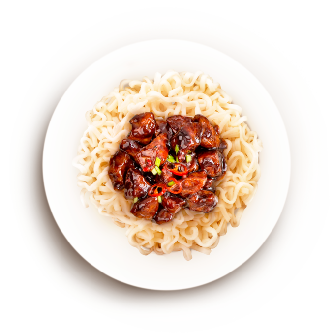 Яичная лапша Дан-Дан с мясом