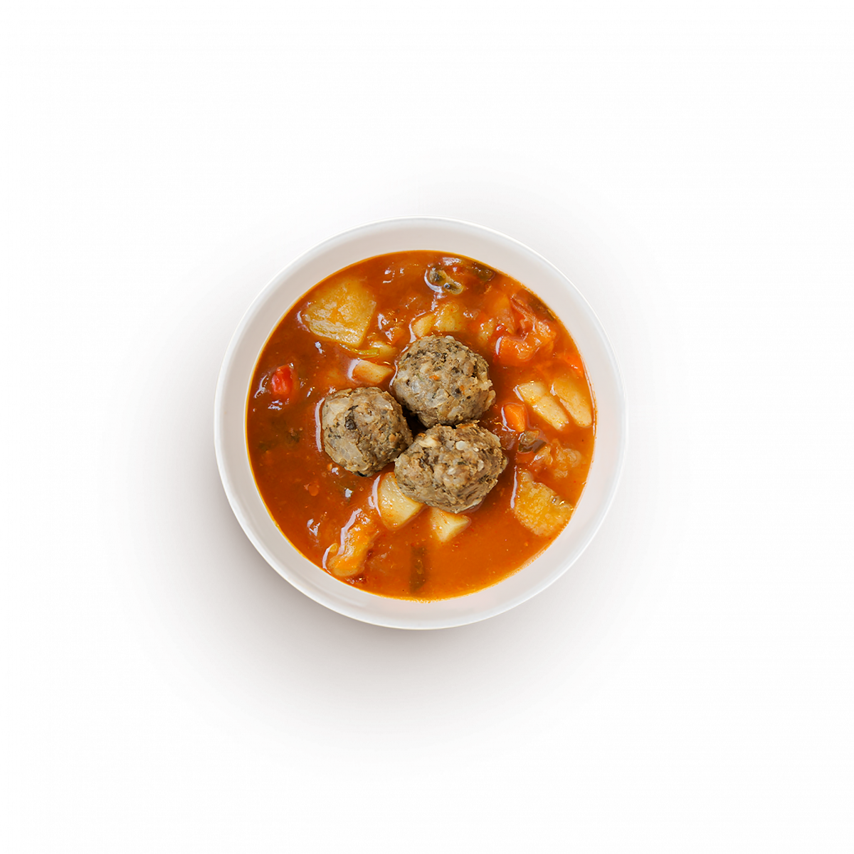 Суп томатный с фрикадельками