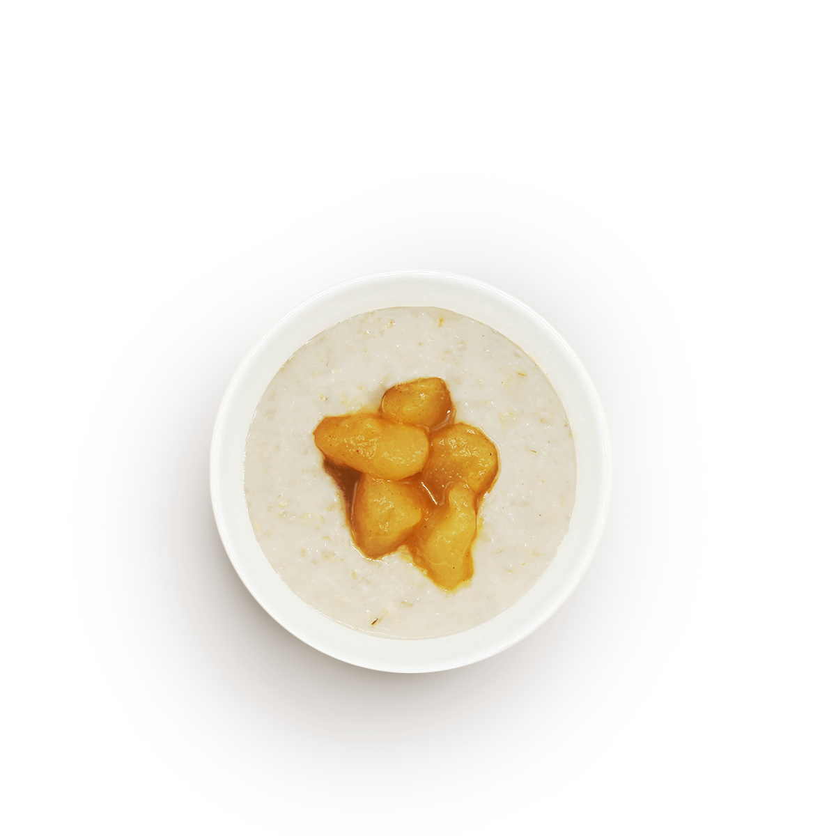 Каша овсяная с корицей и карамелизированной грушей