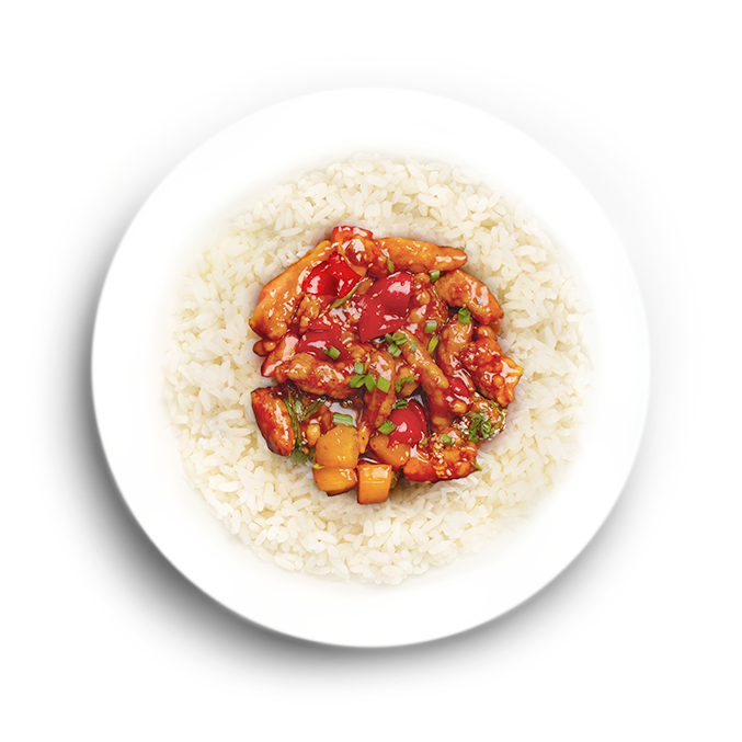 Рис с цыпленком по-тайски