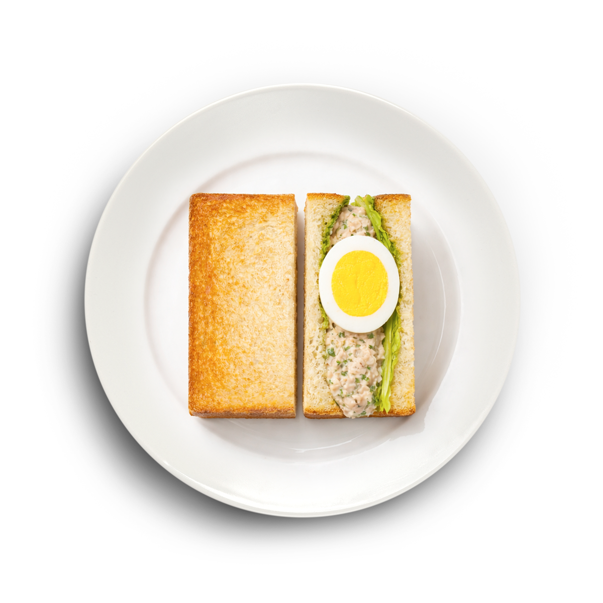 Сандо с тунцом и маринованным яйцом