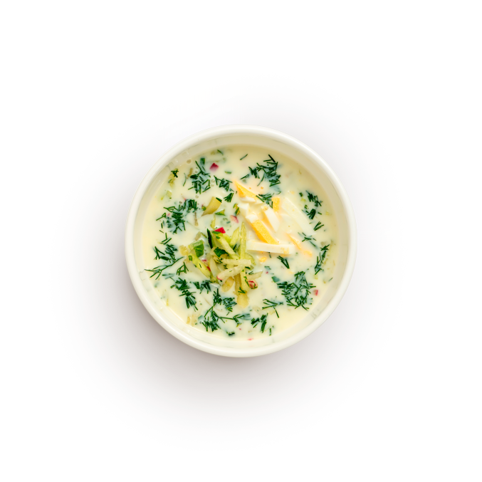 Окрошка на кефире