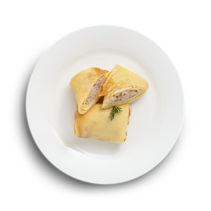 Блинчики с цыпленком