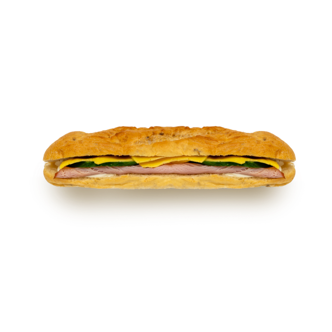 Багет с ветчиной и сыром