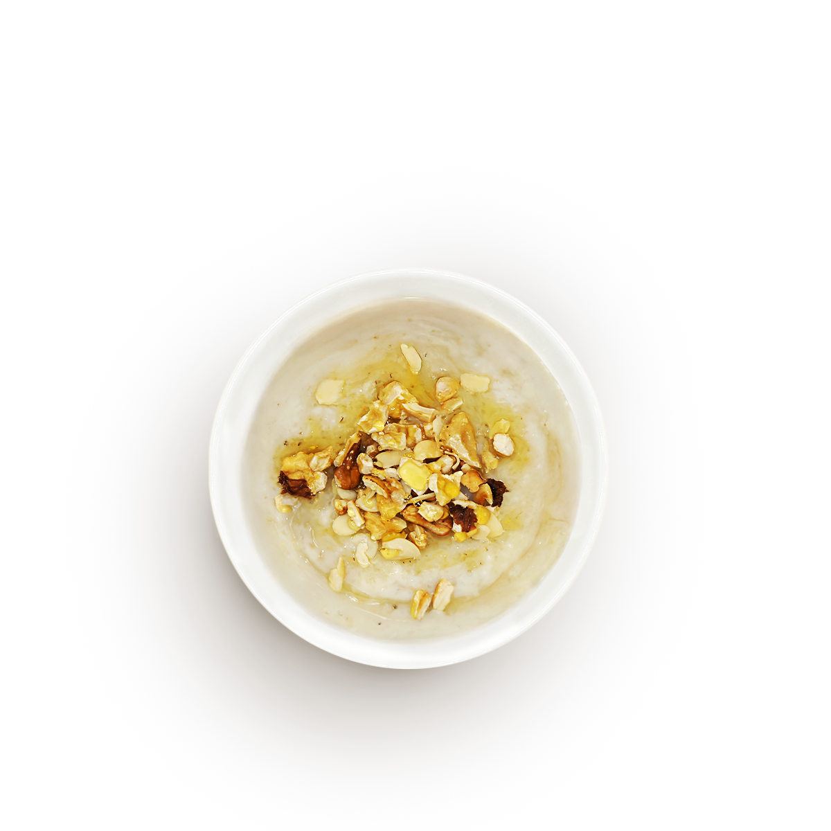 Каша ячневая с орехами и медом