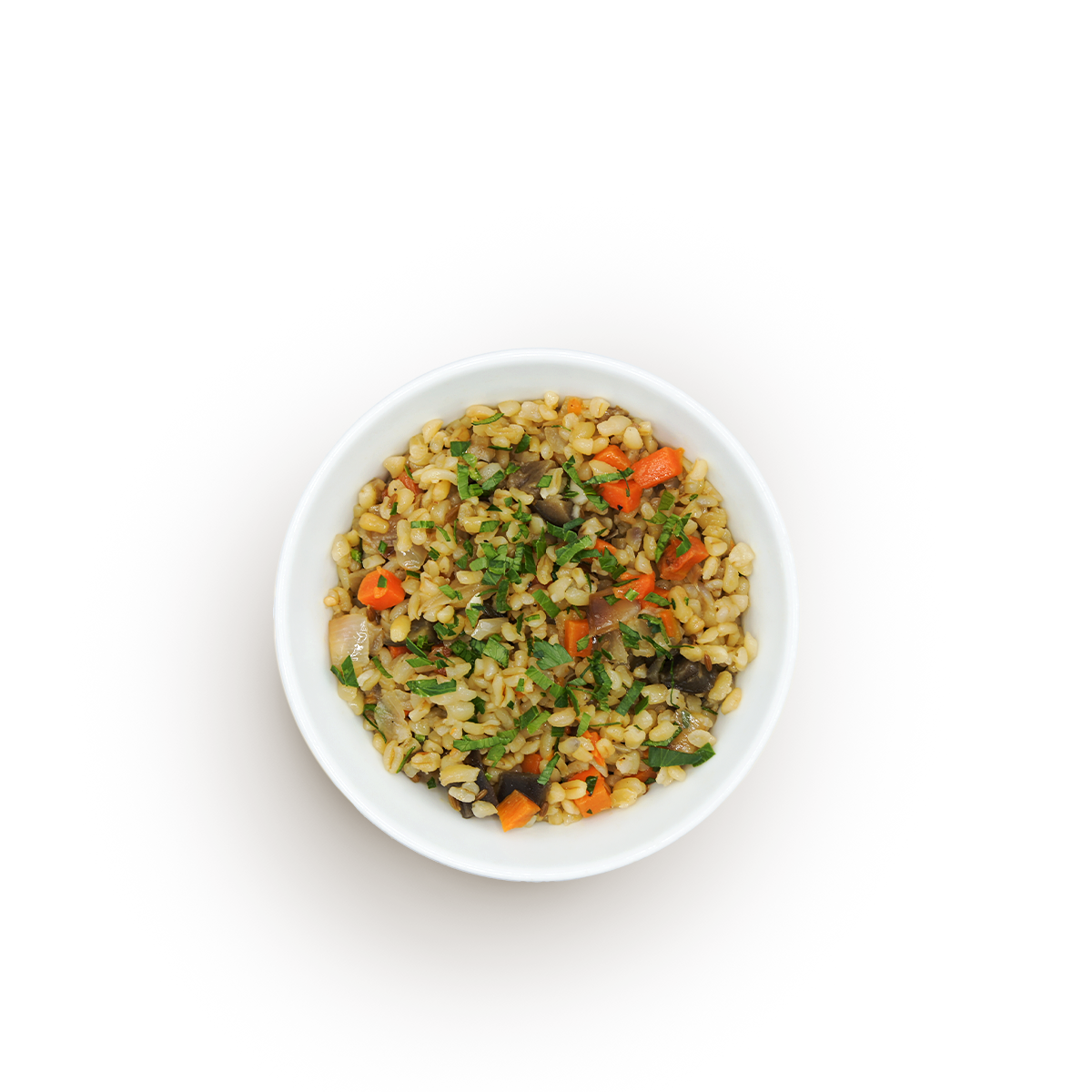 Плов из булгура с баклажанами 