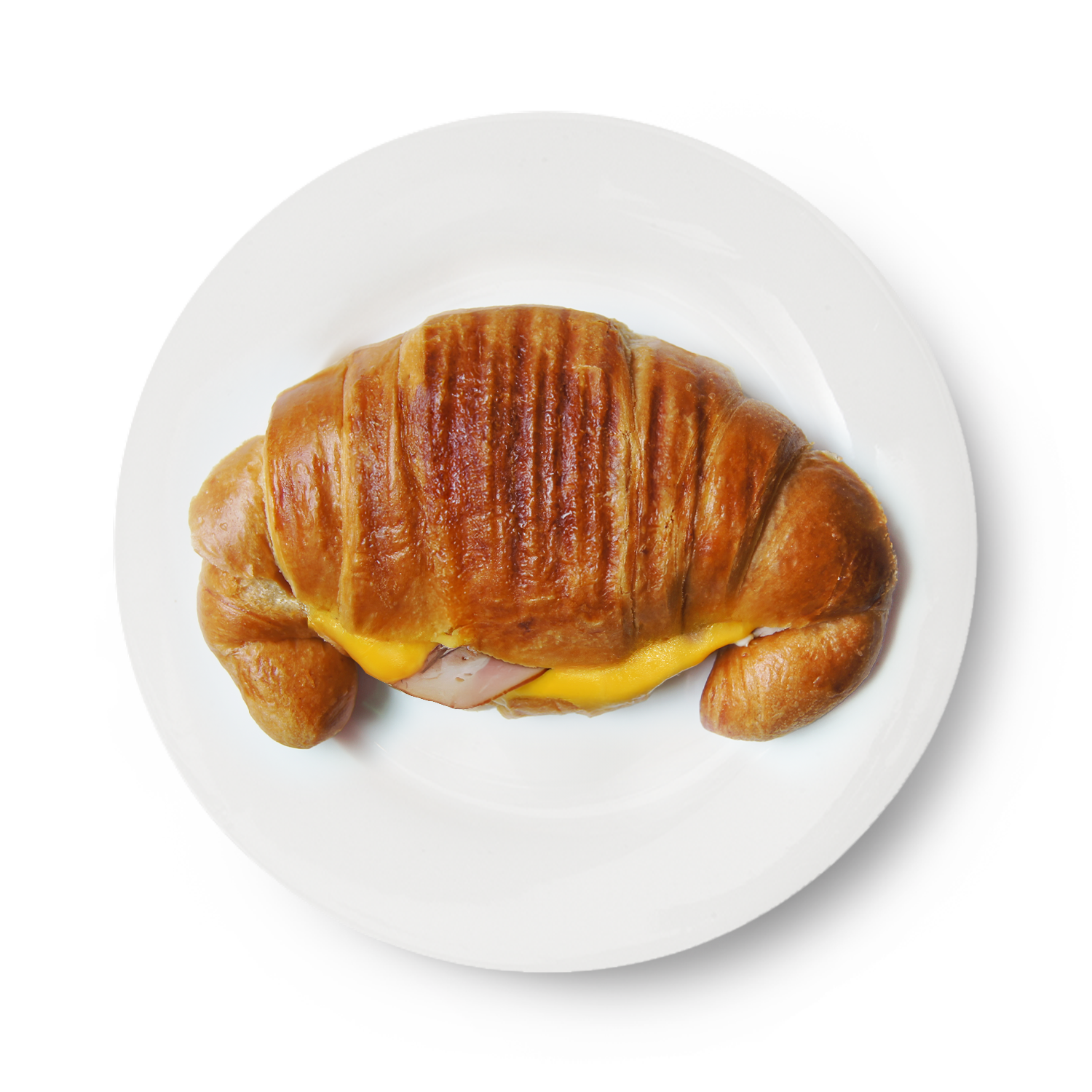 Гриль-круассан с индейкой и сыром Чеддер