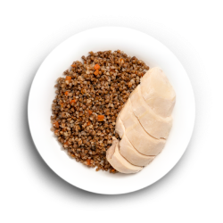 Цыпленок Су-вид с гречкой