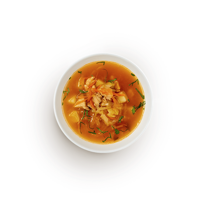 Щи из квашеной капусты с цыпленком