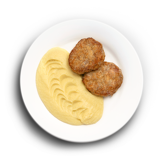 Котлеты по-домашнему с картофельным пюре