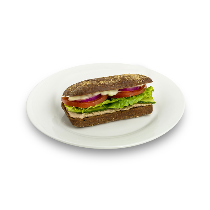 Ржаная краюшка с тунцом