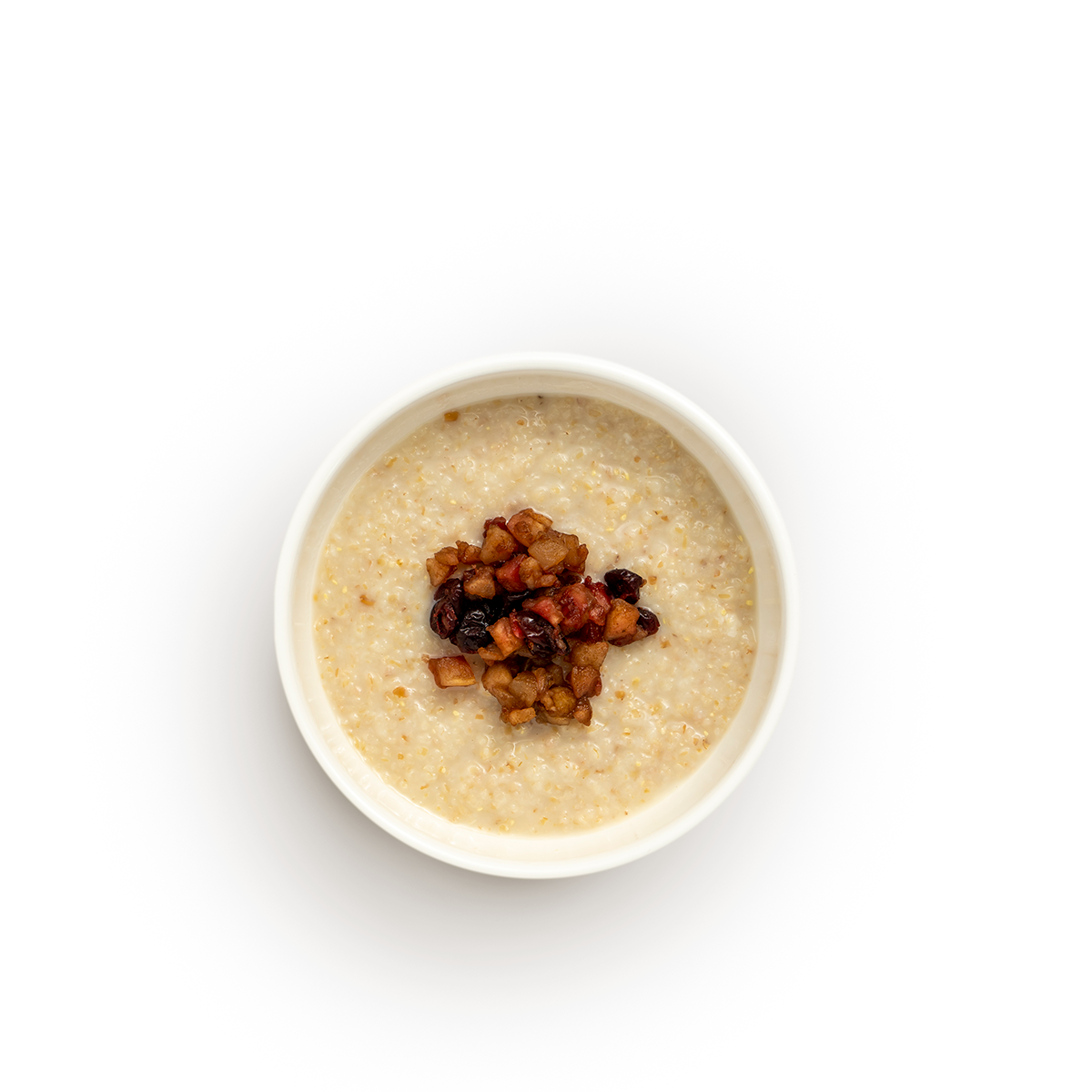 Каша пшеничная с яблоком и корицей