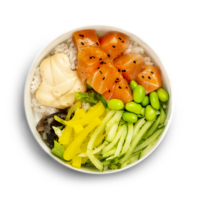 Поке с лососем