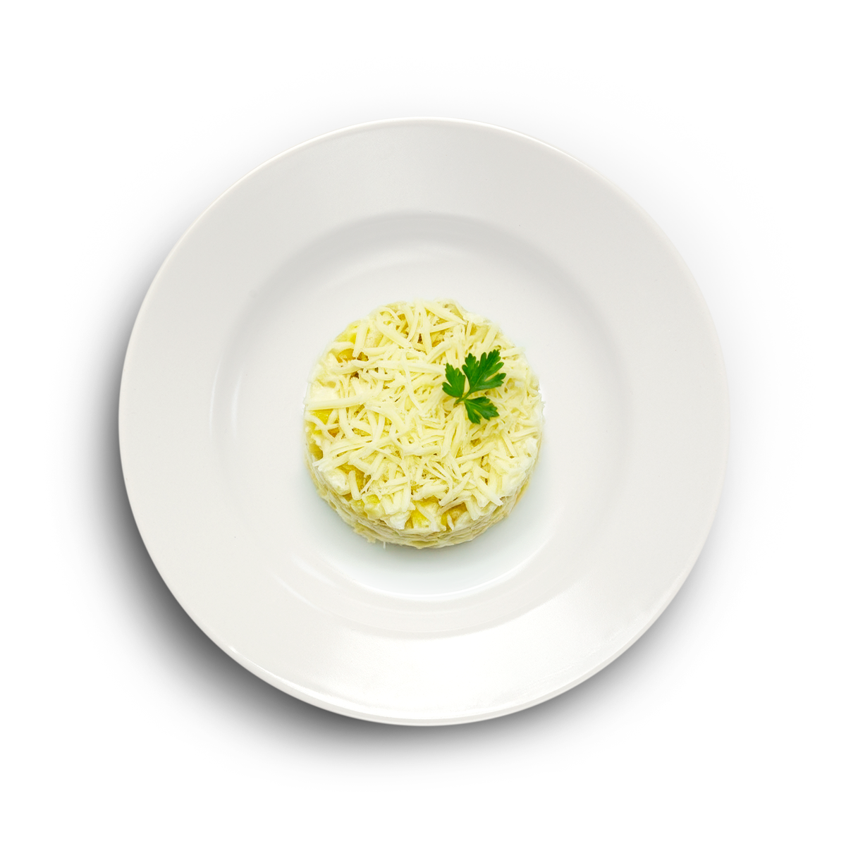 Салат с цыпленком и яблоком