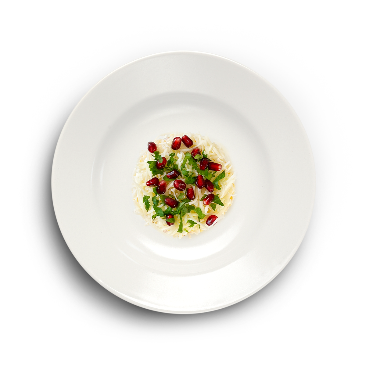 Нежный салат с копченой индейкой и гранатом